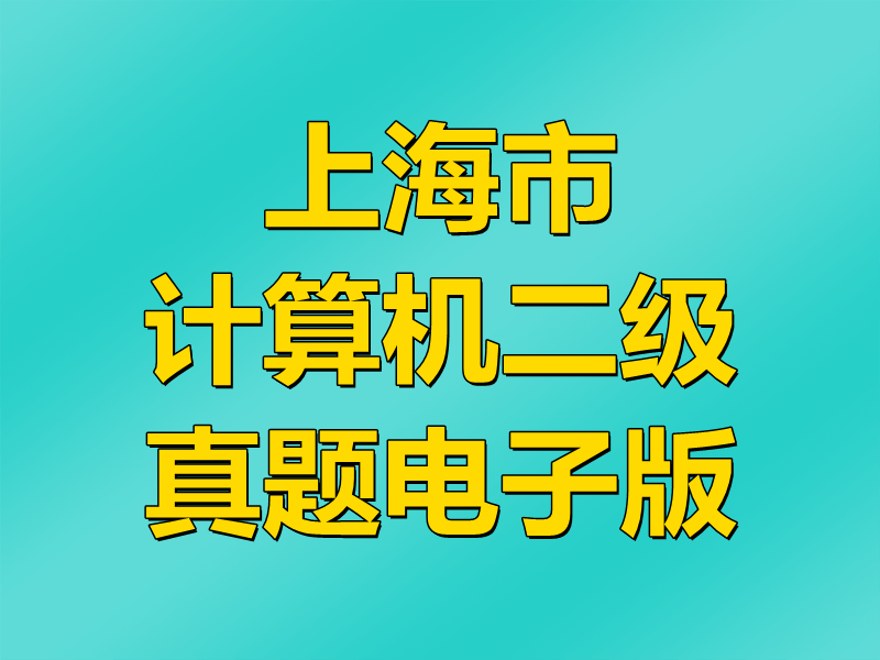 上海市计算机二级MS Office真题电子版