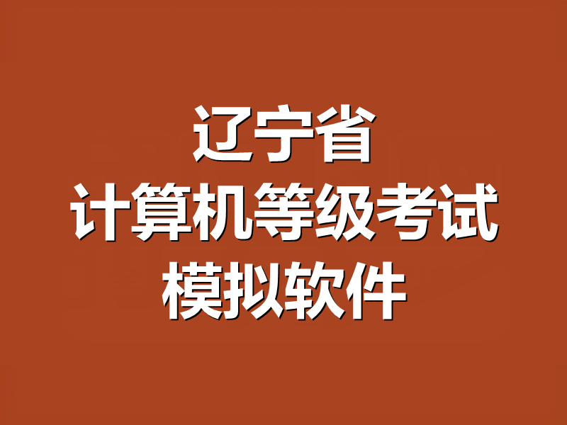 辽宁省计算机等级考试模拟软件